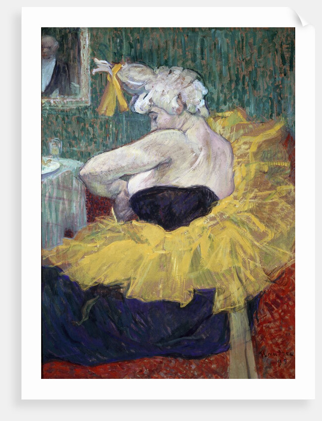 The Clowness Cha-U-Kao in a Tutu by Henri de Toulouse-Lautrec