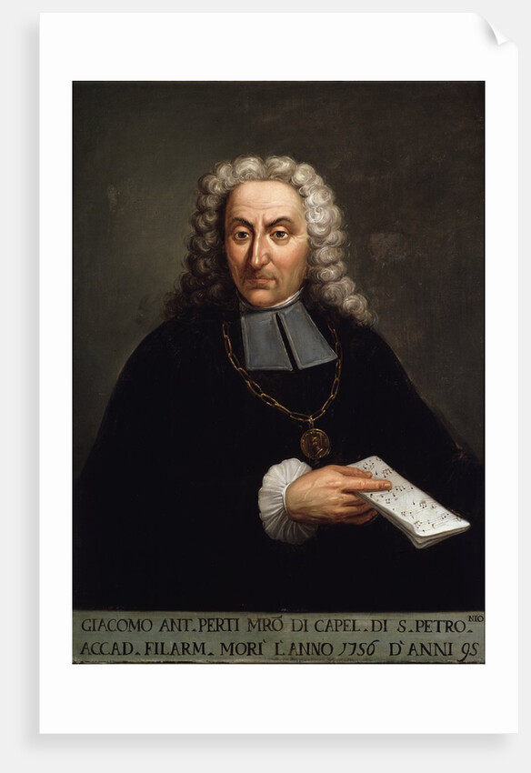 Portrait of Giacomo Perti by Anonymous