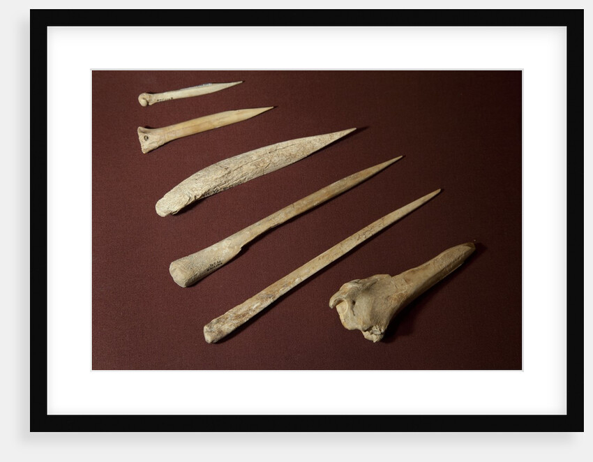 Assorted Bone Needles by Anonymous