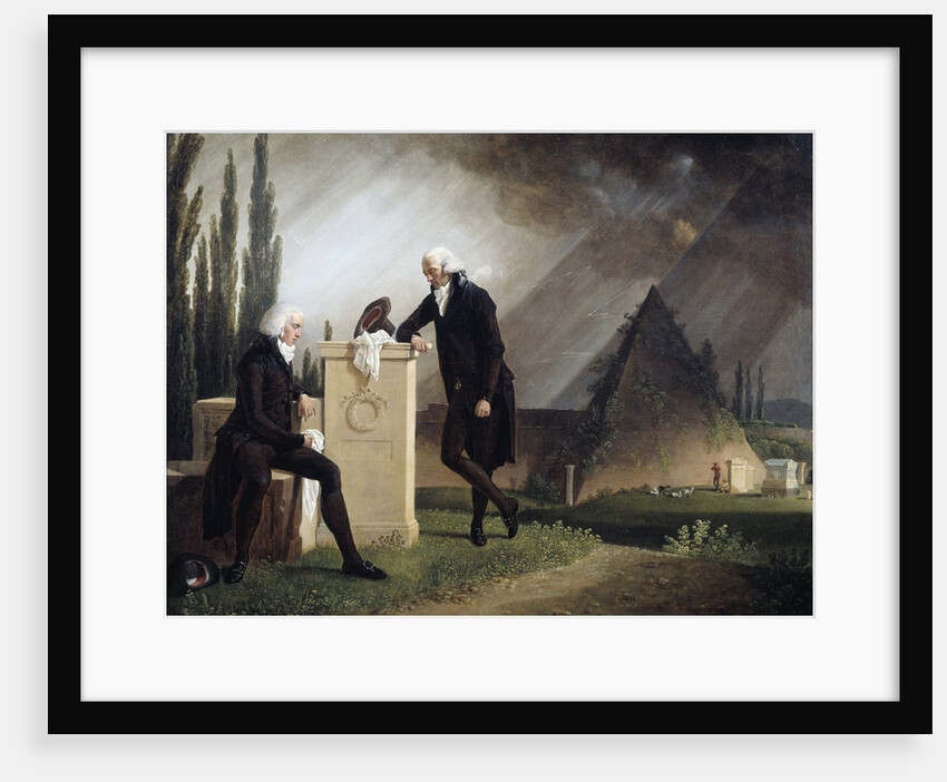 Roman Elegy or "Double portrait at the Protestant cemetery in Rome by Jacques Sablet