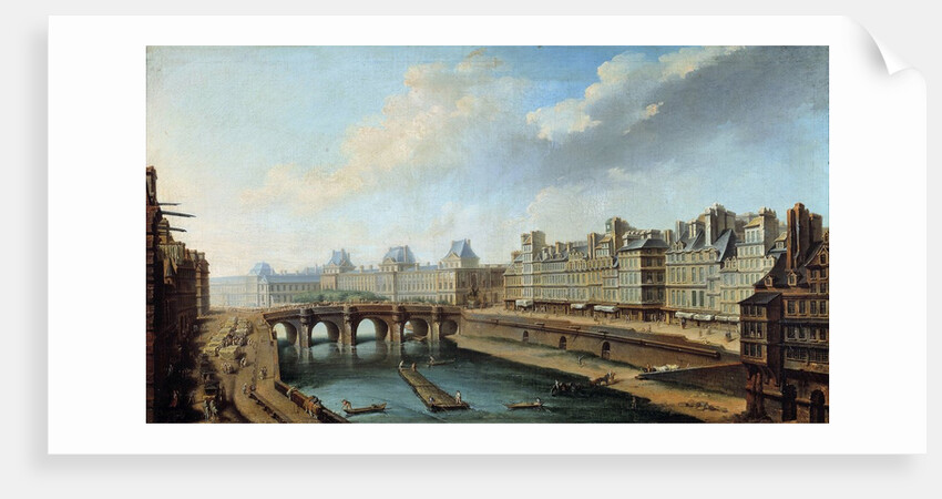 View of the Louvre Palace and the Pont Neuf, Paris by Nicolas Raguenet