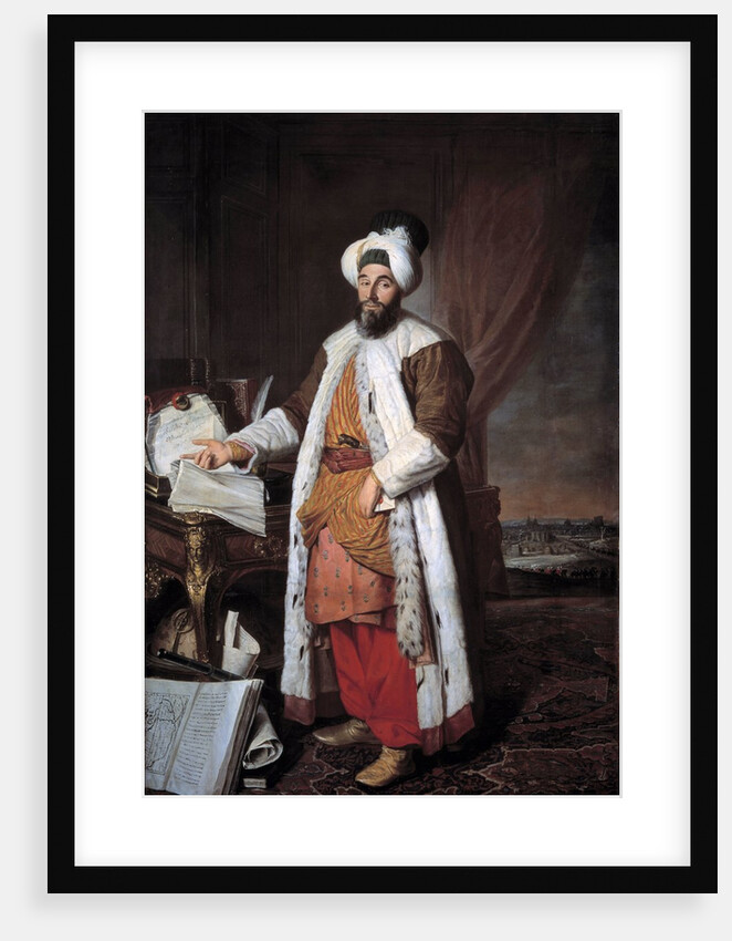Portrait of Mehemet called Pasha Bey of Rumelia by Joseph Aved