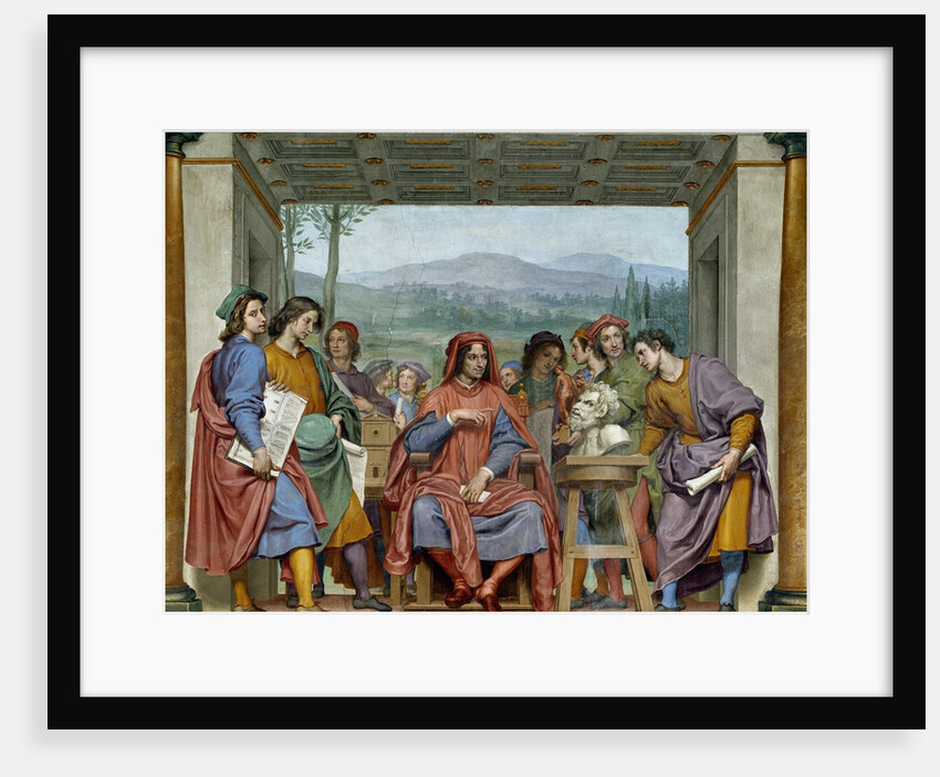 Lorenzo the Magnificent with the major artists of the time by Ottavio Vannini