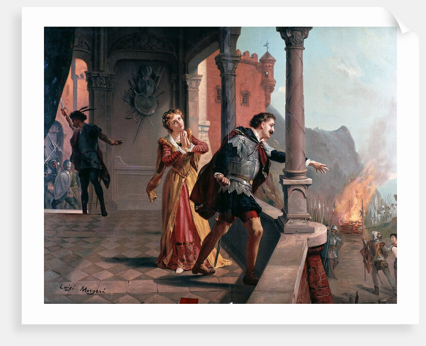 Scene of the opera "Il trovatore" (The troubadour) by Anonymous