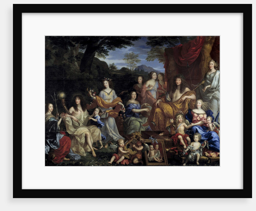 King Louis XIV and his family dressed up in mythological figures by Jean Nocret