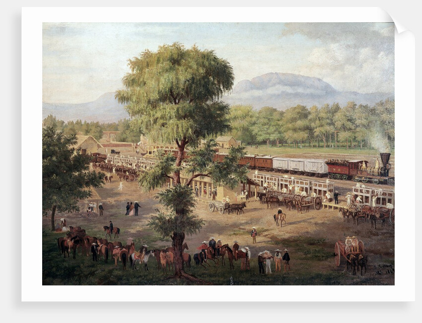 View of the Railway of Mexico Valley by Luis Coto