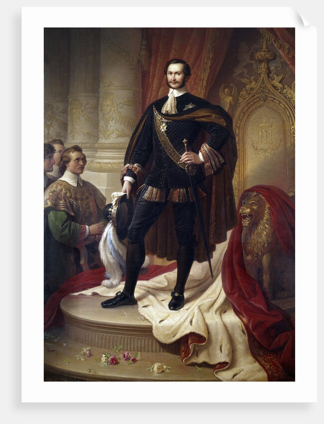 Portrait Maximilian II of Bavaria by Wilhelm von Kaulbach