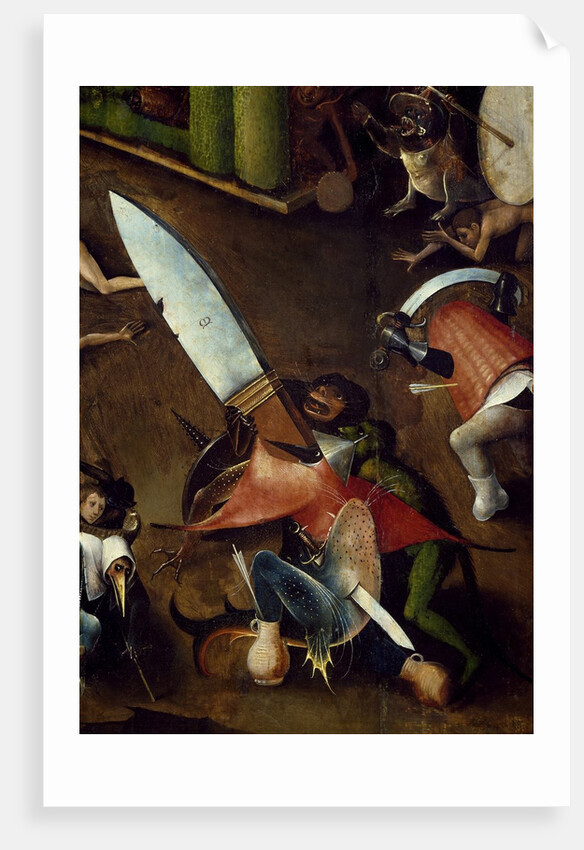 Detail of Dagger from the Last Judgment by Hieronymus Bosch