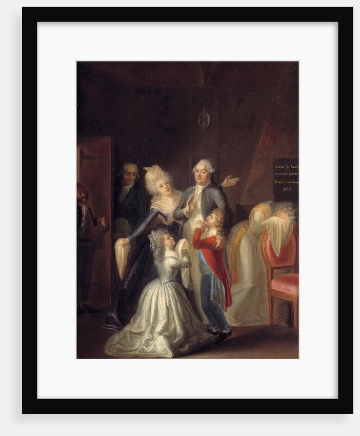 Farewells of Louis XVI to his family on 20/01/1793 by Jean Jacques Hauer