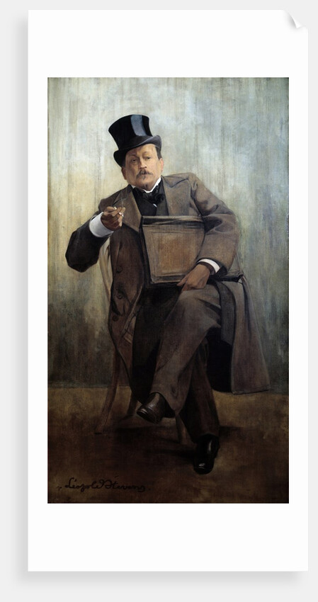 Portrait of Georges Courteline by Leopold Stevens