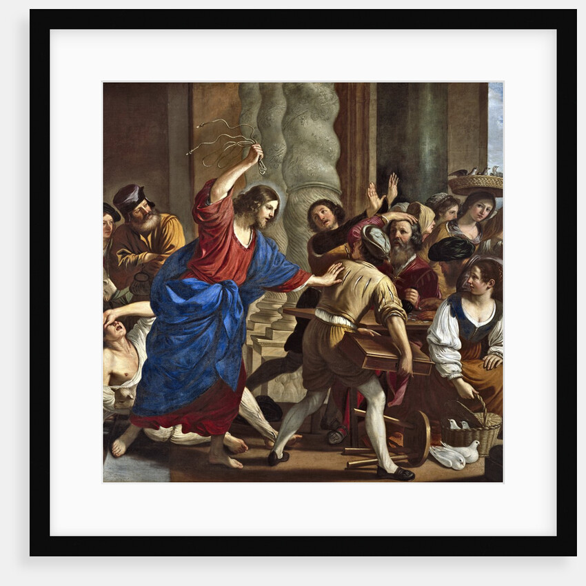 Christ Driving the Money Lenders from the Temple by Guercino