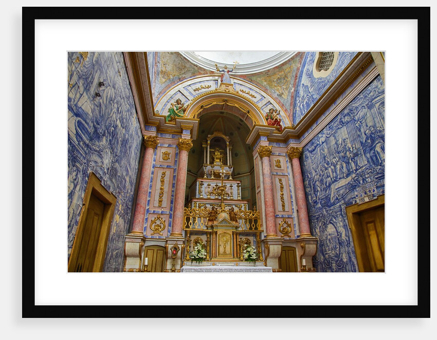 Interior of the 13th century Gothic church , Inreja de Santa Maria do Castelo by Anonymous