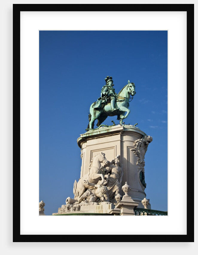 Dom Jose I Equestrian statue, Square surrounded by Government Buildings, Commerce Square by Anonymous