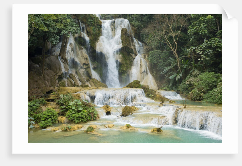 Kuang Si Waterfall near Luang Prabang, Laos by Anonymous