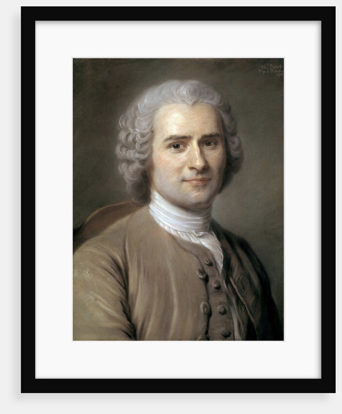 Portrait of Jean-Jacques Rousseau by Charles Escot