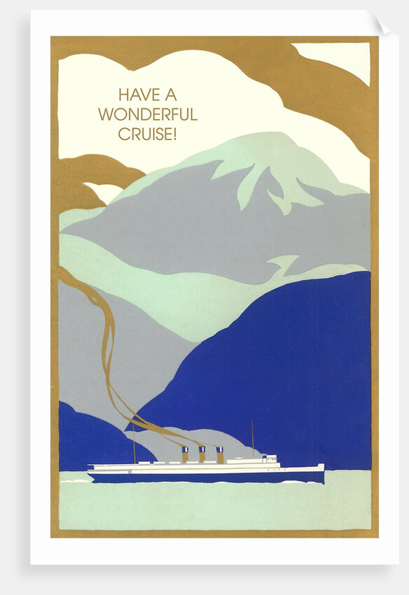 Art Deco Ocean Liner, Have a Wonderful Cruise by Anonymous