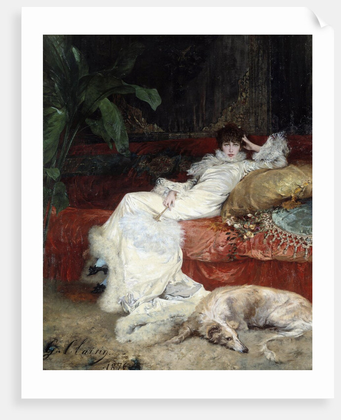 Portrait of Sarah Bernhardt by Georges Jules Victor Clairin