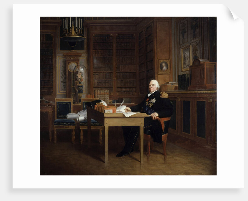 Portrait of Louis XVIII at his desk in the Tuileries by Francois Gerard