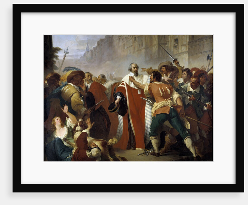 Mathieu Mole resisting to the dissidents at the time of the Fronde by Anonymous