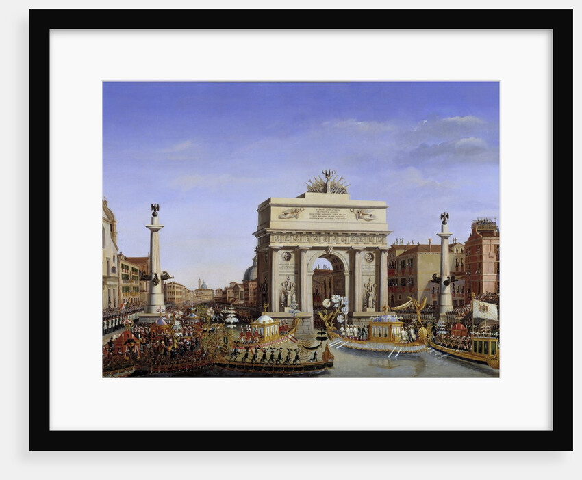 Napoleon on the Grand Canal, Venice 1807 by Giuseppe Borsato
