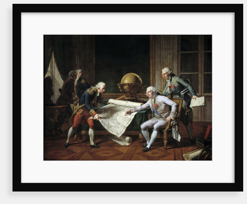 Louis XVI giving Giving Instructions to La Perouse, 29th June 1785 by Nicolas-Andre Monsiau