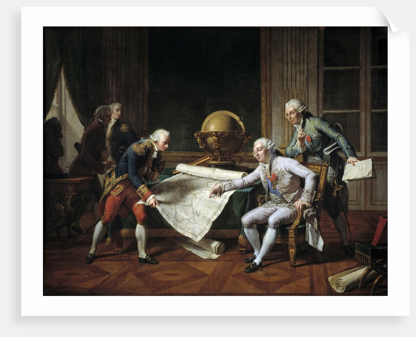 Louis XVI giving Giving Instructions to La Perouse, 29th June 1785 by Nicolas-Andre Monsiau