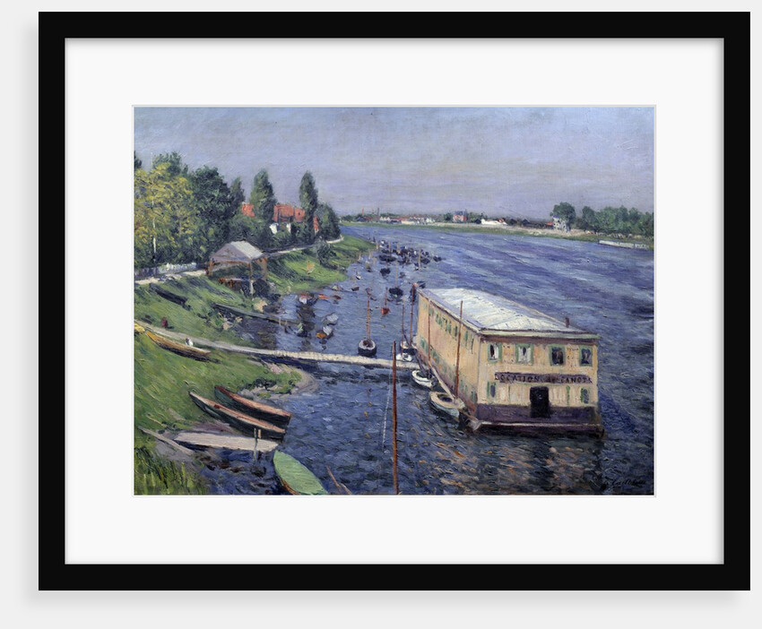 Boathouse in Argenteuil by Gustave Caillebotte
