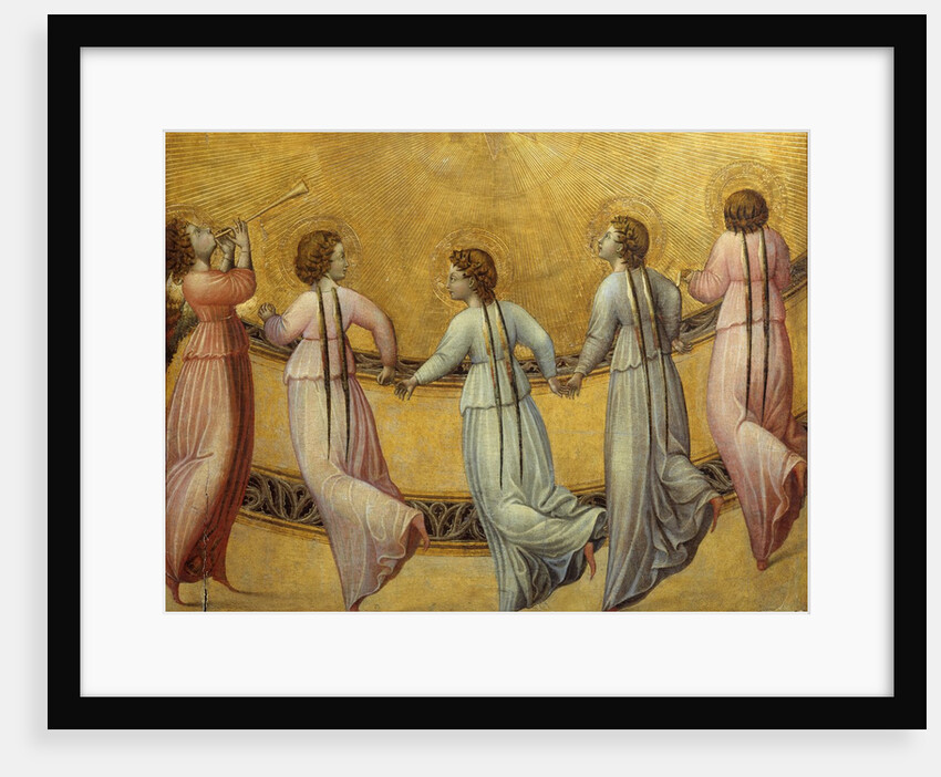 Angels dancing in front of the sun by Anonymous