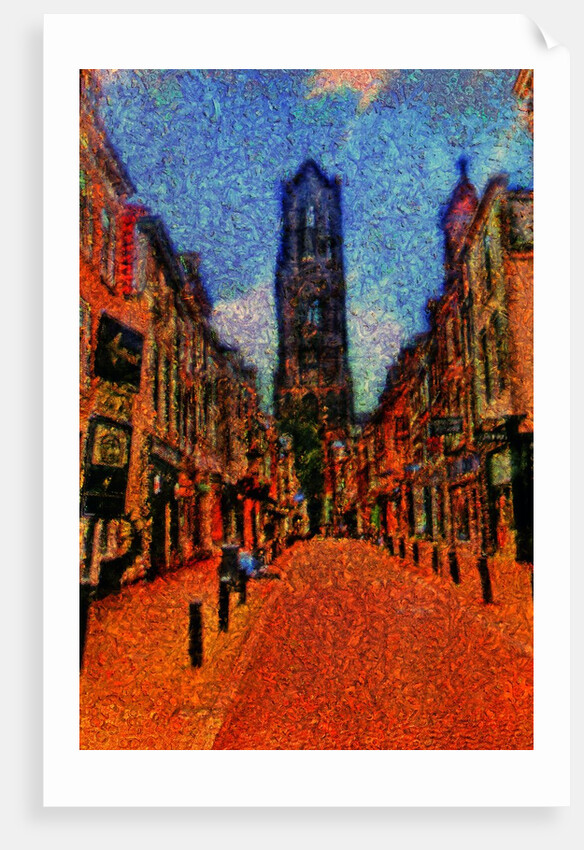 Street and Dom Tower. by Anonymous