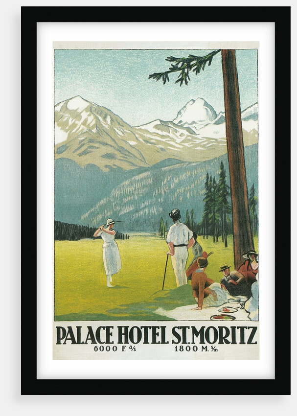 Golfing in the Swiss Alps by Anonymous