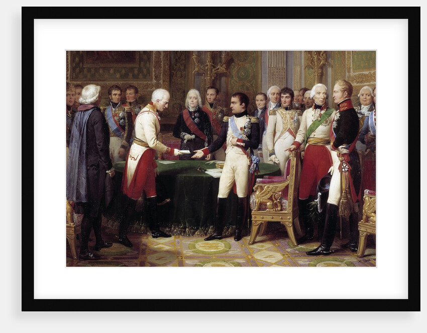 Congress of Erfurt, Napoleon I receiving the Austrian ambassador by Nicolas Gosse