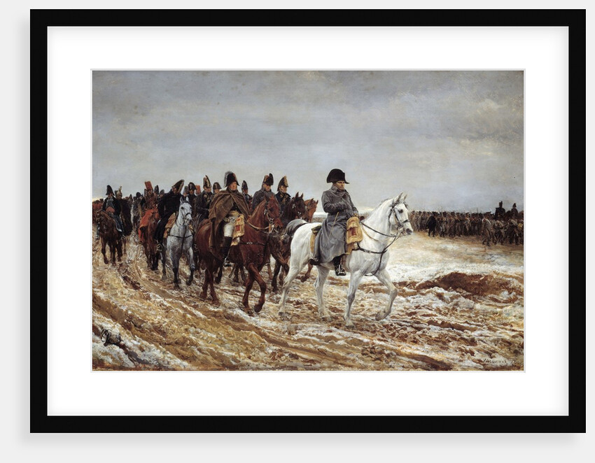 French Campaign,1814. Napoleon I and his generals by Jean-Louis-Ernest Meissonier