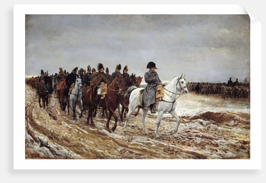 French Campaign,1814. Napoleon I and his generals by Jean-Louis-Ernest Meissonier