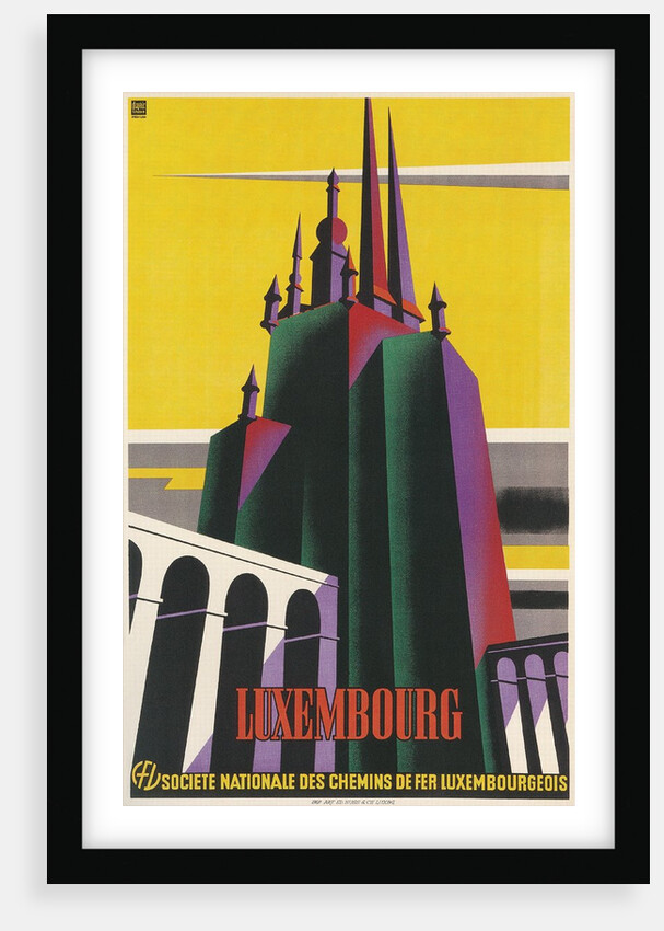 Travel Poster for Luxembourg by Anonymous