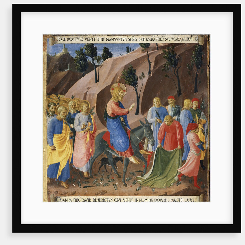 Entry Into Jerusalem From Scenes From the Life of Christ by Fra Angelico