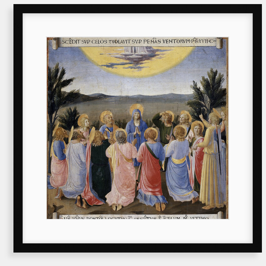 Ascension of Jesus Christ from the Armadio degli Argenti Painting Series by Fra Angelico