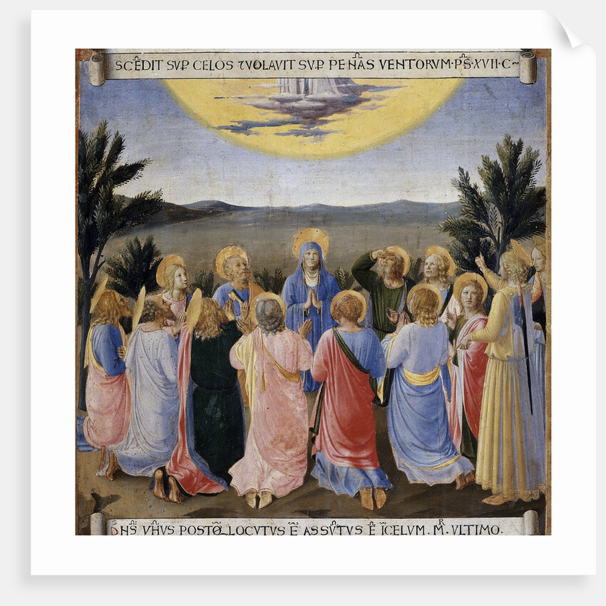 Ascension of Jesus Christ from the Armadio degli Argenti Painting Series by Fra Angelico