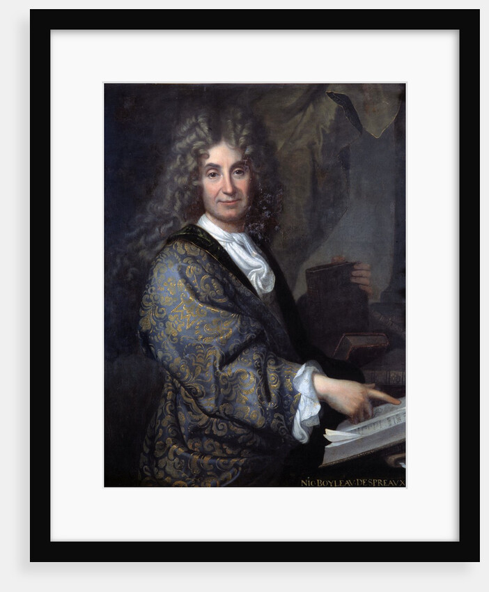 Portrait of Nicolas Boileau, known as Boileau Despreaux by Jean-Baptiste Santerre