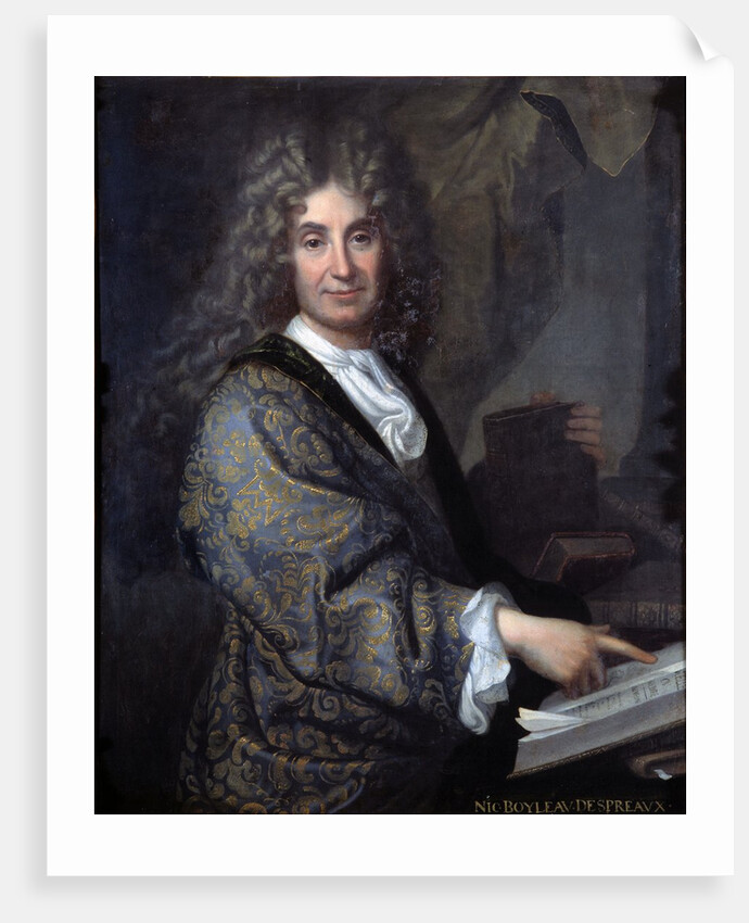 Portrait of Nicolas Boileau, known as Boileau Despreaux by Jean-Baptiste Santerre