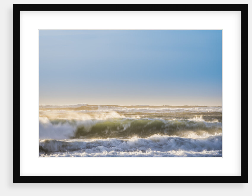 Waves and Beach by the Jokulsarlon, Iceland by Anonymous
