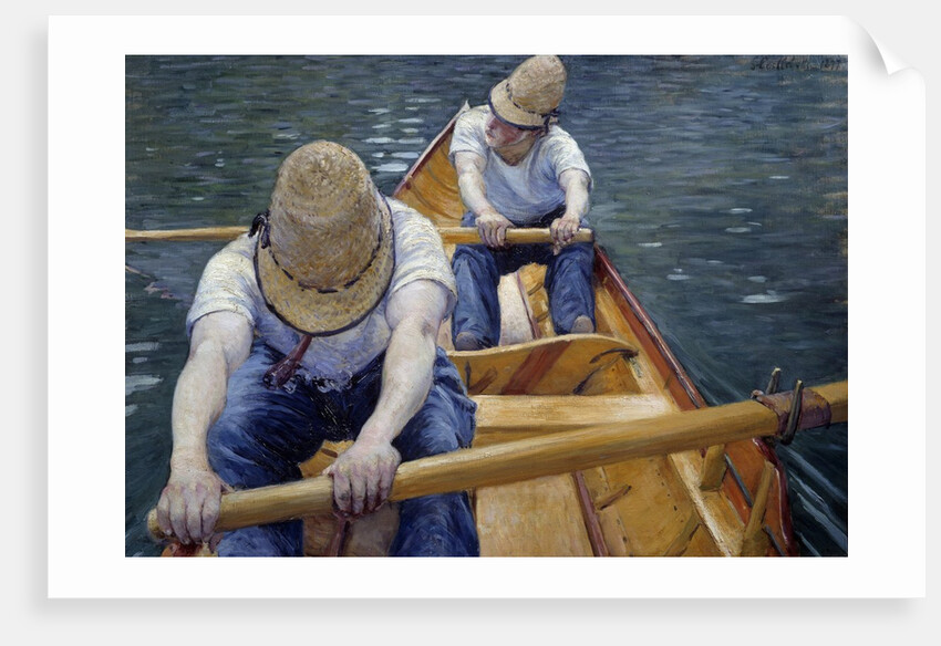 The Boatmen on the Yerres by Gustave Caillebotte