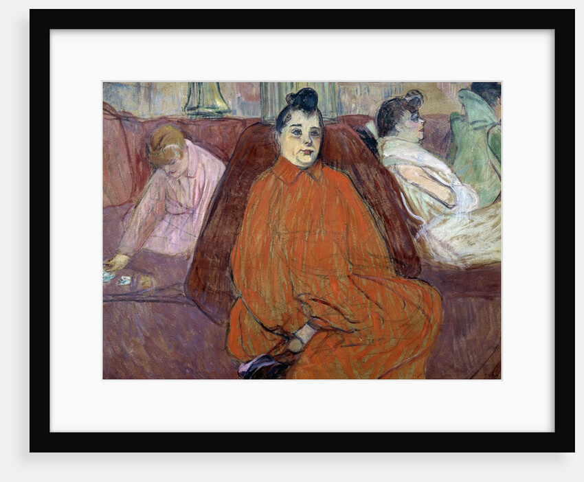 In the Salon: The Sofa by Henri de Toulouse Lautrec