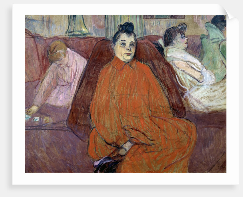 In the Salon: The Sofa by Henri de Toulouse Lautrec