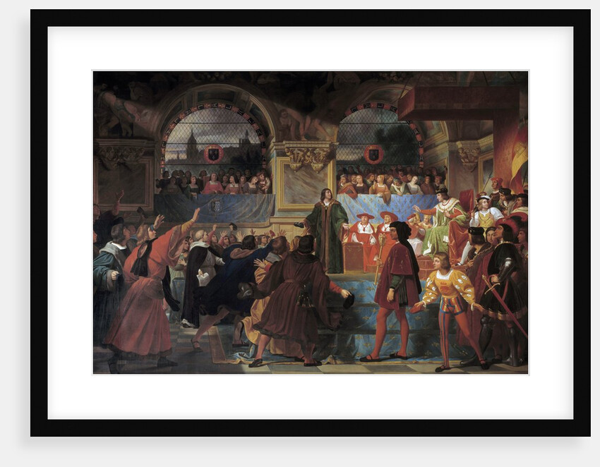 Louis XII proclaimed Father of the People at The States-General of Tours by Jean Louis Bezard