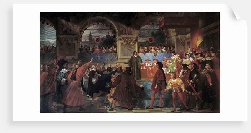 Louis XII proclaimed Father of the People at The States-General of Tours by Jean Louis Bezard