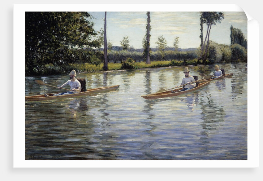 The Canoes by Gustave Caillebotte