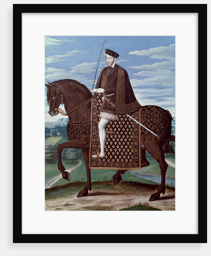 Equestrian portrait of King Henry II by Anonymous