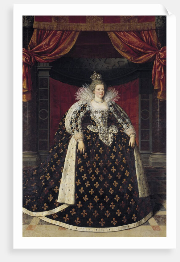 Portrait of Marie de Medici, Queen of France by Frans Pourbus the Younger