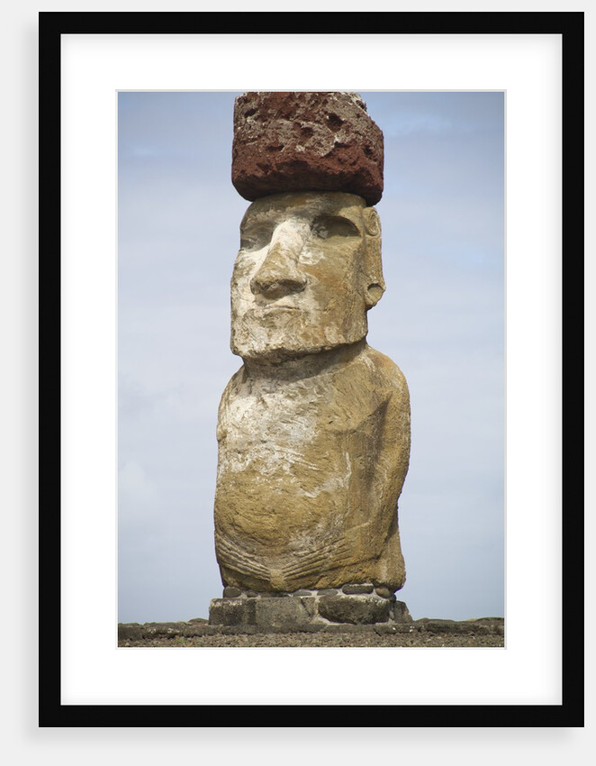Ahu Tongariki statue called moai by Anonymous