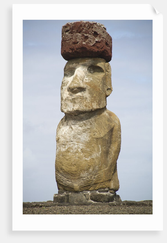Ahu Tongariki statue called moai by Anonymous